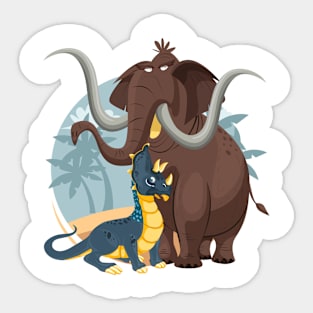 Prehistoric animals Sticker